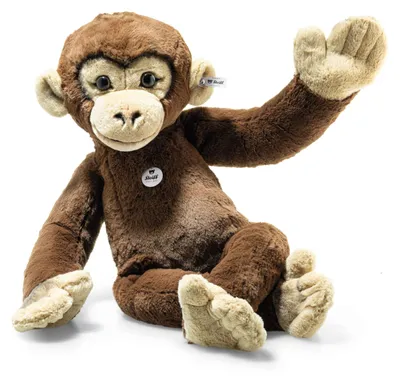 Image de Steiff 060465 Chimpanzé Jocko, peluche, 70 cm, brun