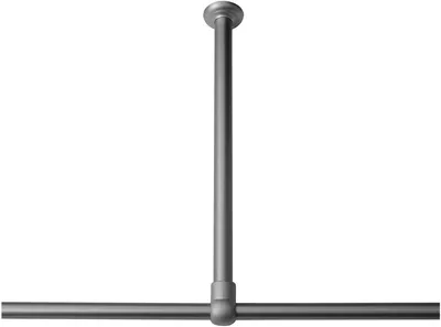 Produktbild von Sealskin Deckenhalterung für Duschvorhangstangen, Aluminium, Durchmesser: 28 mm, Farbe: chrom matt, 276668605