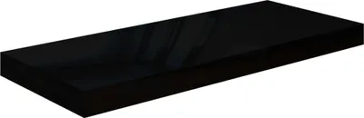 Immagine prodotto di Scaffale a Parete Nero Lucido 60x23,5x3,8 cm in MDF