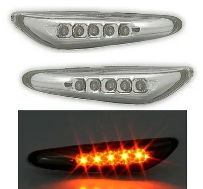 Für BMW X3 E83 03-11 / E46 Limo Touring 01-05 2x LED Seitenblinker Set Weiss in der Farbe von AD TUNING GmbH & Co. KG