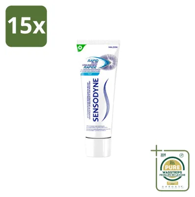 Produktbild von 15 x Sensodyne Rapid Relief Tandpasta - 75 ml - Vorratspackung - 15 Stücke