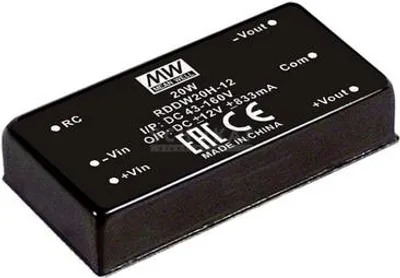 Image de MEAN WELL RDDW20G-15 Alimentation & Convertisseur de tension (RDDW20G-15)