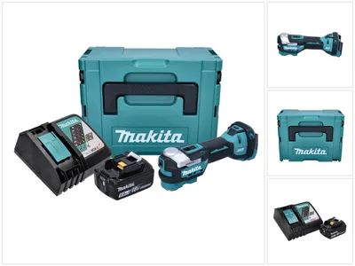 Produktbild von Makita DTM 52 RT1J Akku Multifunktionswerkzeug 18 V Starlock Max Brushless + 1x Akku 5,0 Ah + Ladegerät + Makpac
