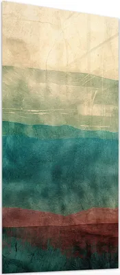 Produktbild von Glasbild 55x110cm in XXL für Wohnzimmer, Schlafzimmer Motiv Verwaschene Streifen