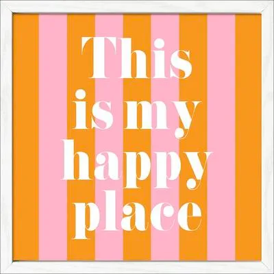 Produktbild von Gerahmtes Bild My Happy Place 33x33 cm