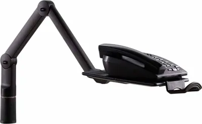 Immagine prodotto di Novus - Kit di montaggio (vassoio, morsetto da tavolo, 2 bracci girevoli) per telefono (design girevole) - antracite - montaggio su tavolo (opzionale) (710+0005+000)