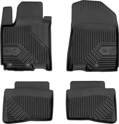 Produktbild von Fußmatten Gummimatten No.77 für Hyundai i20 II 2014-2020 TPE Schwarz 4 Teile