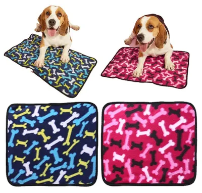 Produktbild von Hundedecken-Sets, weiche warme Katzendecke, Haustierdecke für Katzen, Welpen, kleine, mittlere und große Hunde, L (15.74" x 12.59")