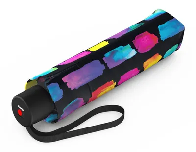 Produktbild von Knirps A.050 medium manual Regenschirm Taschenschirm Schirm create black