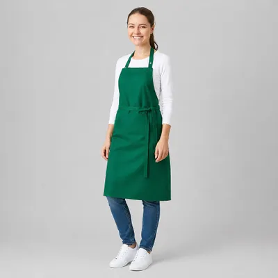 Produktbild von Latzschürze flaschengrün, B 75 x L 75 cm : Flaschengrün : 65% Polyester 35% Baumwolle