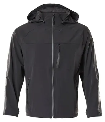 Produktbild von MASCOT 18601-411-09-XL, Jacke, Unisex, Schwarz, XL, 112 cm, Elasthan, Polyamid