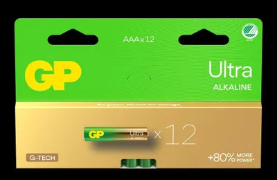 Immagine prodotto di Batteria GP ultra alcalina AAA, 24AU/LR03, pacco da 12