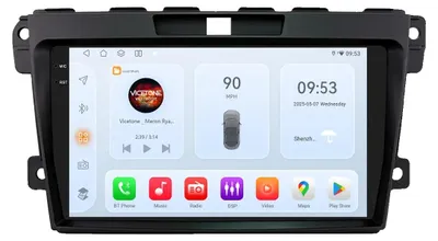 Obrázok produktu pre Autorádio, multimediálny prehrávač, kompatibilné so smartfónmi, kompatibilné s modelom MAZDA CX-7 (ročníky 2008-2015), GPS navigácia, pridať QS1, AHDC2
