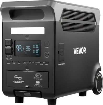 Immagine prodotto di Stazione di alimentazione portatile, generatore solare da 3600 W e 3840 Wh con 10 porte di uscita e alimentazione in ingresso regolabile, batteria di riserva LiFePO4 espandibile per casa, campeggio e camper (pannello solare NON incluso)