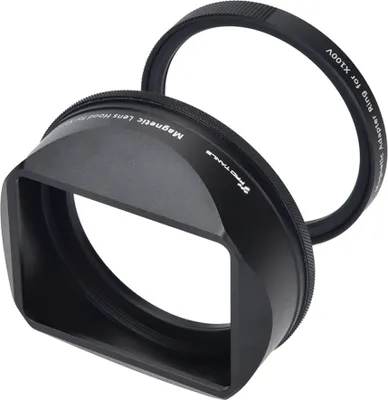 Obrázok produktu pre PRO TANLE Štvorcová kovová clona proti odleskom – náhradný diel pre fotoaparát Fujifilm Fuji X100VI – príslušenstvo k fotoaparátu – magnetická inštalácia