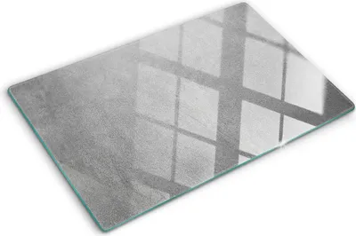 Obrázek produktu pro Kryt varné desky – Kryt na indukční desku – Ochranná skleněná deska – 80x52 cm– Skleněné ochranné desky na sporák –Tvrzené sklo –Šedá stěna