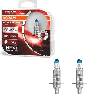 Obrázek produktu pro Osram Night Breaker Silver, 68 W, 12 V, H1, Halogen, 2 kusů