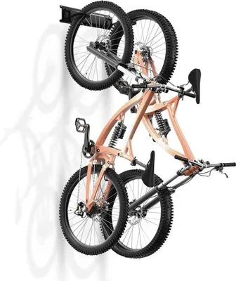 Immagine prodotto di Portabiciclette per 2 biciclette - supporto regolabile per soluzioni salvaspazio - portata massima 45 kg