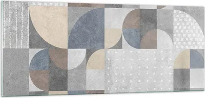 Produktbild von Bilder auf glas - Einteilig - Geometrie Kunst Stein - 100x40cm - Glasbilder - Wandbilder - Bilder - zum Aufhängen bereit - Wanddekoration aus Glas - Glas Bilder - Wandbild auf Glas - GAB100x40-4621