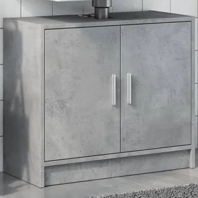 Immagine prodotto di Maison Exclusive - Mobile lavabo grigio cemento 63x29x55 cm Materiale ligneo