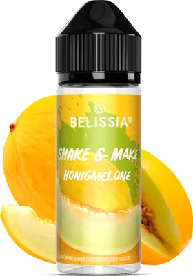 Produktbild von Belissia Shake and Make Honigmelone - 10ml hochdosiertes Lebensmittelaroma + 120ml Schüttelflasche - Für Backen, Speisen, Getränke, Shakes, DIY uvm.