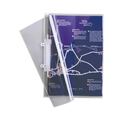 Obrázok produktu pre Durable 25 Präsentationshefter Kunststoff transparent DIN A4