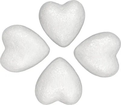 Obrázok produktu pre Polystyrénové srdiečka 6 cm LOVEART - 4ks