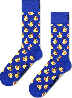 Image de Chaussettes mi-mollet Happy Socks Rubber Duck, multicolores, pointures 41-46 (hommes), multicolores, pointures 41-46