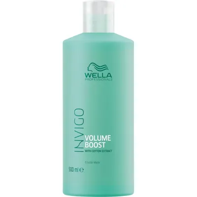 Zdjęcie produktu dla Wella Professionals, Invigo Volume Boost Crystal, ekstrakt z bawełny, kremowa maska do włosów, zwiększająca objętość, 500 ml