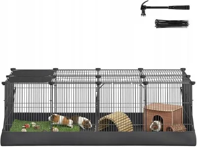 Zdjęcie produktu dla WYBIEG DLA MAŁYCH ZWIERZĄT ZEWNĘTRZNY PODSTAWA WODOODPORNA 123x63x41,5 cm