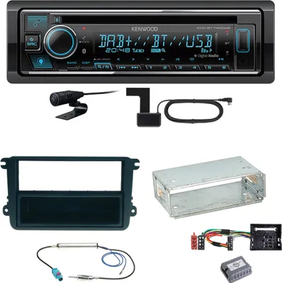 Produktbild von Kenwood KDC-BT740DAB Digitalradio Einbauset für Golf 5 6 Passat 3C CC B7 Touran