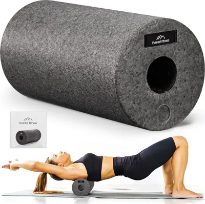 Gymnastikrolle, Fitnessrolle, Schaumstoffrolle 33cm FS103 Blau HMS