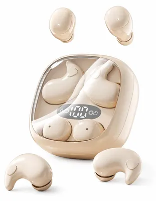 Produktbild von Bluetooth Schlafkopfhörer für Seitenschläfer, ultrakleine In Ear Ohrhörer mit komfortablem Design zum Schlafen, Musik hören und Entspannen, 20h Akku