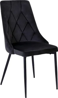 Obrázek produktu pro Velurová Čalouněná Židle Moderní Loft Černé Kovové Nohy Loft