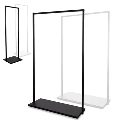 Productafbeelding van Kledingrek - Kledingstang - 100 cm - Zwart - Vrijstaande garderobestang