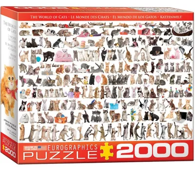 Immagine prodotto di Puzzle da 2000 pezzi "Il mondo dei gatti", alta qualità