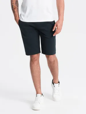 Zdjęcie produktu dla Ombre Clothing Męskie szorty płócienne Ebodé czarny XL