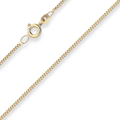 Produktbild von 1,4mm Panzerkette Goldkette Collier Halskette aus 333 Gold Gelbgold 55cm