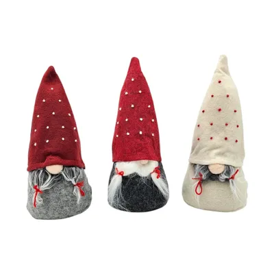 Produktbild von Weihnachtswichtel 3er Set – Wichtel Deko & Türstopper, 24 cm