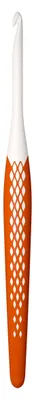 Productafbeelding van Haaknaald van kunststof, mandarine, 4,5 mm | 16 cm