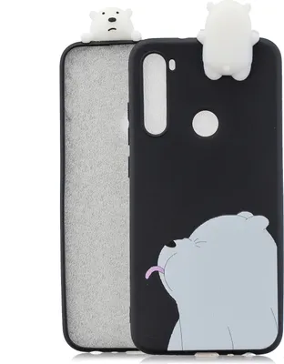 Produktbild von Für Redmi NOTE 8 pro 3D Farbe Malerei Muster Tropfenschutz Weiche TPU Zurück Cover Handy Fall schwarz