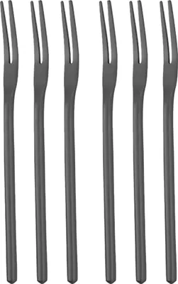 Produktbild von 6-teiliges Besteckset aus Edelstahl 304 mit langem Griff, Obstgabel, Kaffeelöffel (130 mm)