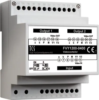 Produktbild von TCS Videosignalverteiler FVY1200-0400 2fach VT02-SG