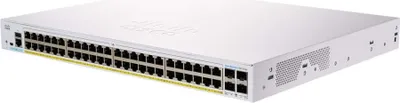 Produktbild von Cisco CBS350-48T-4X-EU, Managed, L2/L3, Gigabit Ethernet (10/100/1000), Rack-Einbau