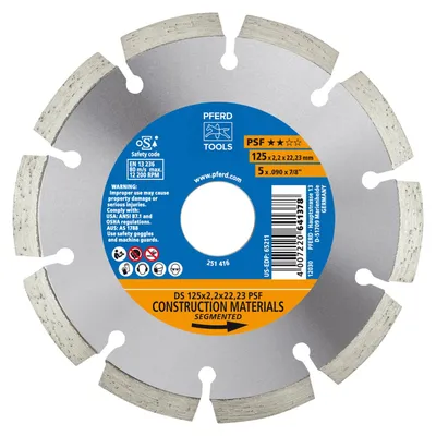 Produktbild von PFERD 68012221, 2,22 cm, 2,2 mm, 12200 RPM, Deutschland, 164 g, 155 mm
