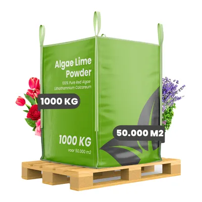 Produktbild von Algenkalk-Pulver - Reines Lithothamnium calcareum (Big Bag 1000 kg für 5 ha)- Organifer