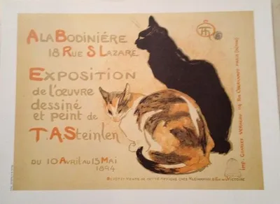 Obrázek produktu pro A La Bodinière – Kočka – Steinlen – 24 x 30 cm Plakát