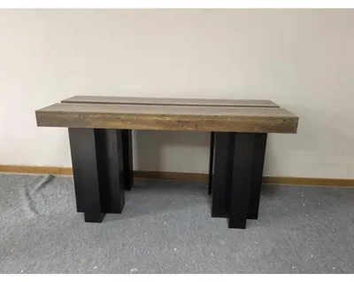 Productafbeelding van Consolidetafel, 160 cm, rustieke stijl, bruin/zwart, MDF