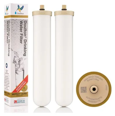 Keramik-Wasserfilter 10 Zoll, 2er-Set, M12-Anschluss