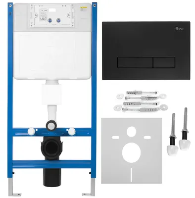 Obrázok produktu pre Rea Podomietkový Wc Systém K011a-q + Tlačidlá Hd Black